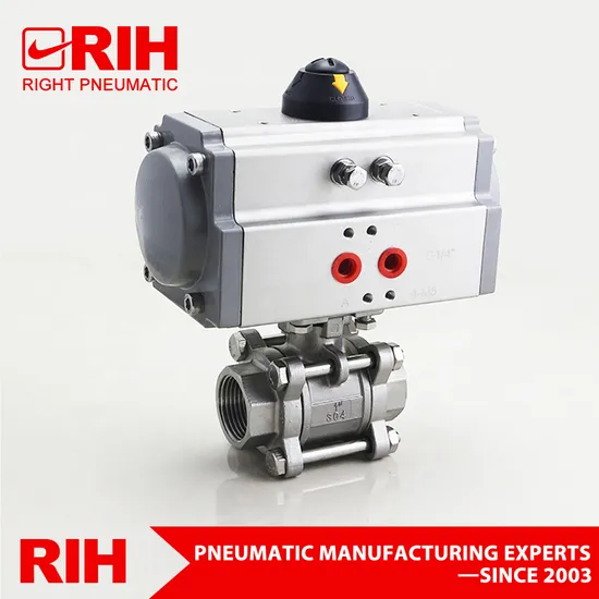 at-63 Series 90 Degree Double Acting Spring Return Rotary Piston Air Operated Pneumatic Valve Actuator